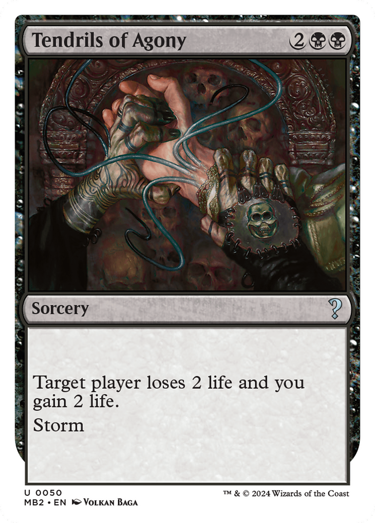 Tendrils of Agony (White Border) [Mystery Booster 2] | Chromatic Games