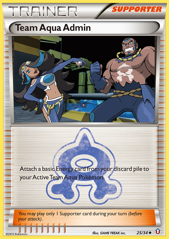 Team Aqua Admin (25/34) [XY: Double Crisis] | Chromatic Games