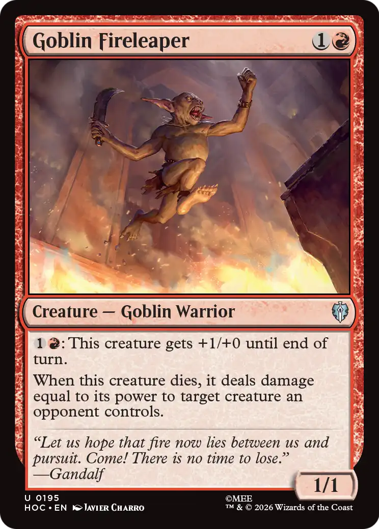 Goblin Fireleaper [The Hobbit: Eternal-Legal] | Chromatic Games