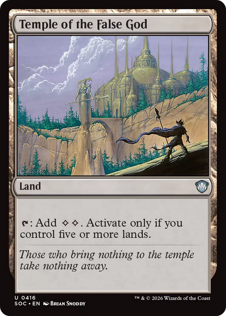 Temple of the False God [Secrets of Strixhaven Commander] | Chromatic Games