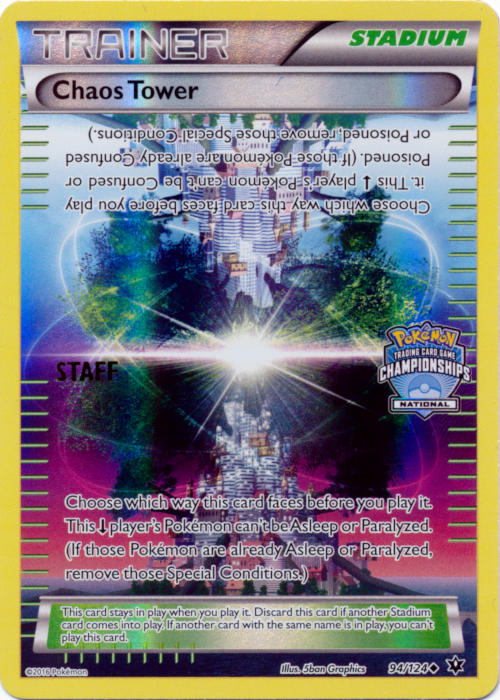 Chaos Tower (94/124) (National Championship Promo Staff) [XY: Fates Collide] | Chromatic Games