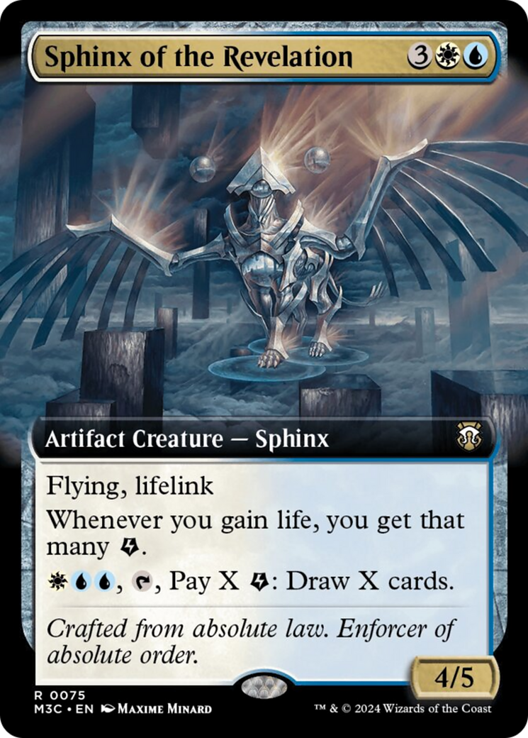 Sphinx of the Revelation (Extended Art) (Ripple Foil) [Modern Horizons 3 Commander] | Chromatic Games