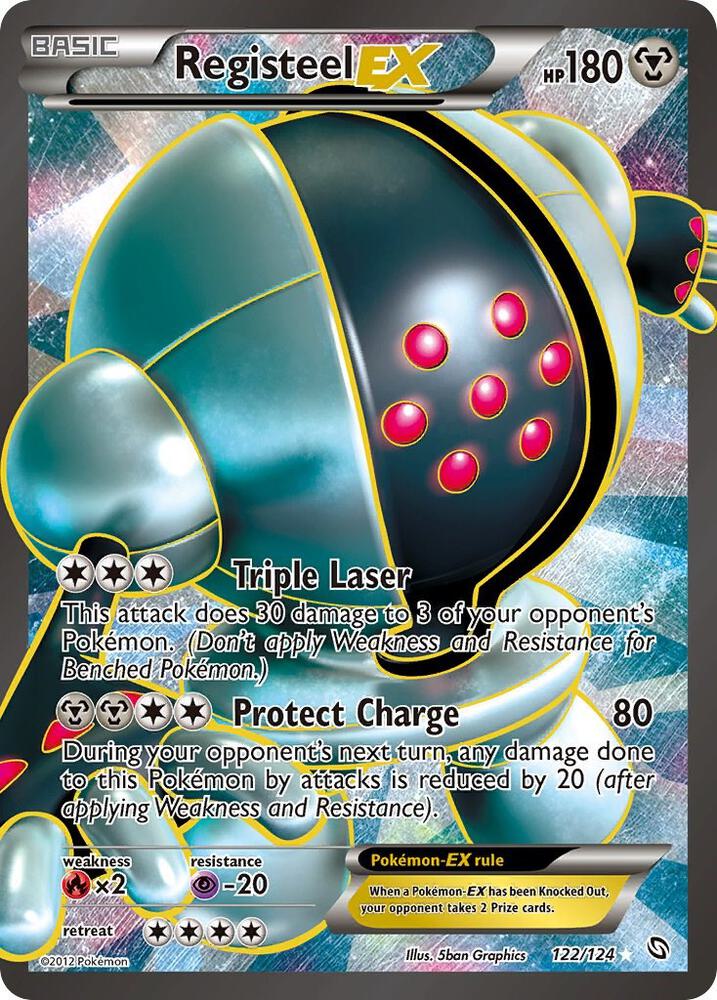Registeel EX 122/124 (Dragons Exalted)  - Holofoil | Chromatic Games