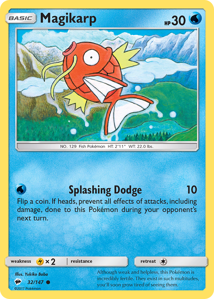 Magikarp (32/147) [Sun & Moon: Burning Shadows] | Chromatic Games