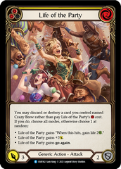 Life of the Party (Yellow) [EVR162] (Everfest)  1st Edition Rainbow Foil | Chromatic Games