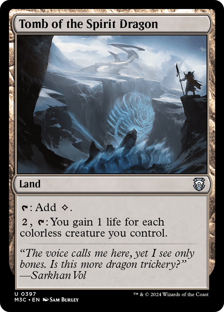Tomb of the Spirit Dragon (Ripple Foil) [Modern Horizons 3 Commander] | Chromatic Games