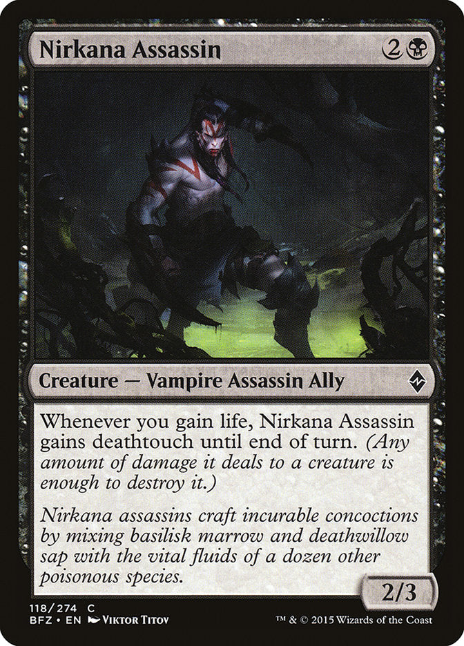 Nirkana Assassin 118/274 (Battle for Zendikar)  | Chromatic Games