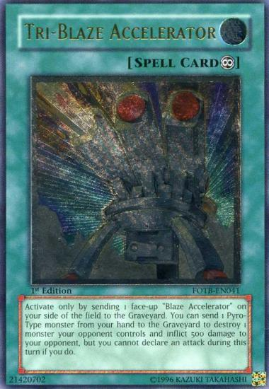 Tri-Blaze Accelerator [FOTB-EN041] Ultimate Rare | Chromatic Games