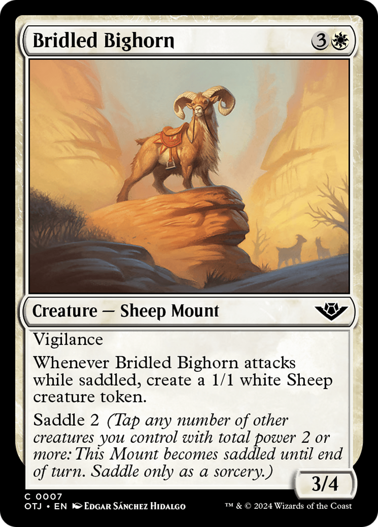 Bridled Bighorn [Outlaws of Thunder Junction] | Chromatic Games