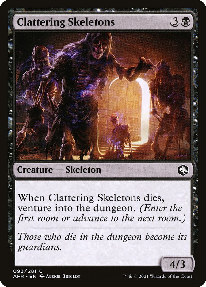 Clattering Skeletons 93 (Adventures in the Forgotten Realms)  - Foil | Chromatic Games