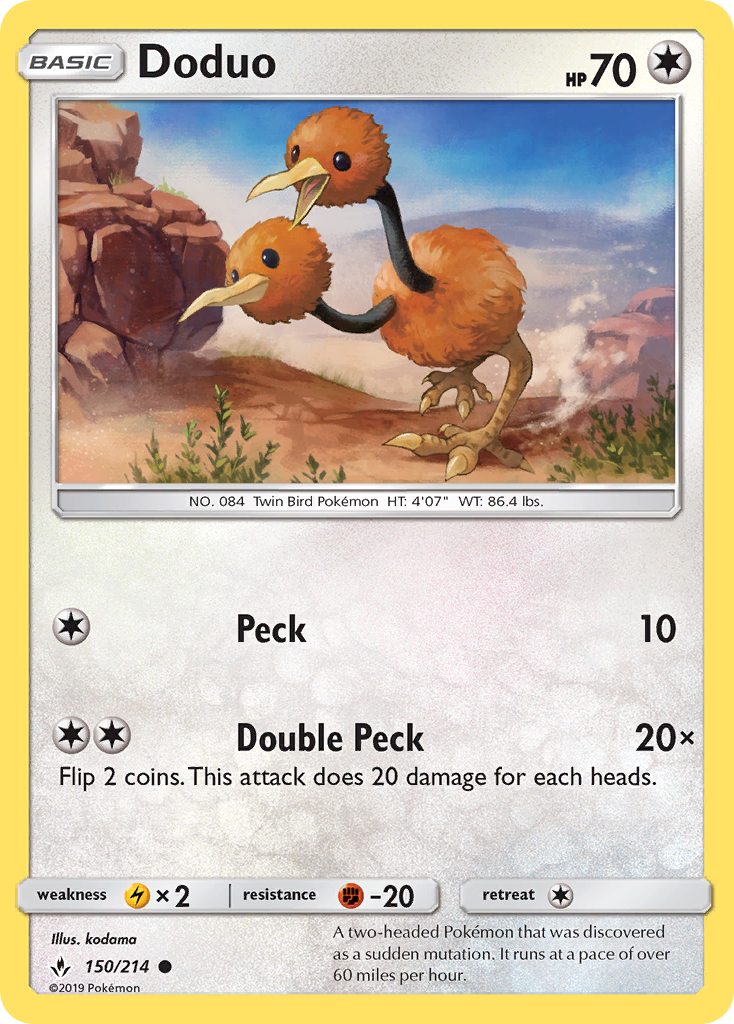 Doduo (150/214) [Sun & Moon: Unbroken Bonds] | Chromatic Games