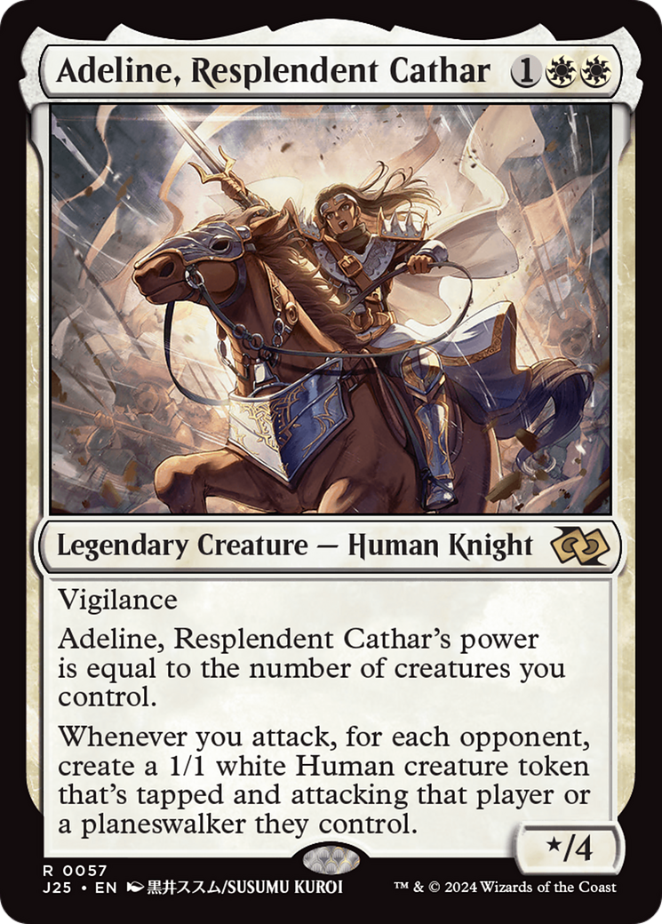 Adeline, Resplendent Cathar (Anime) [Foundations Jumpstart] | Chromatic Games