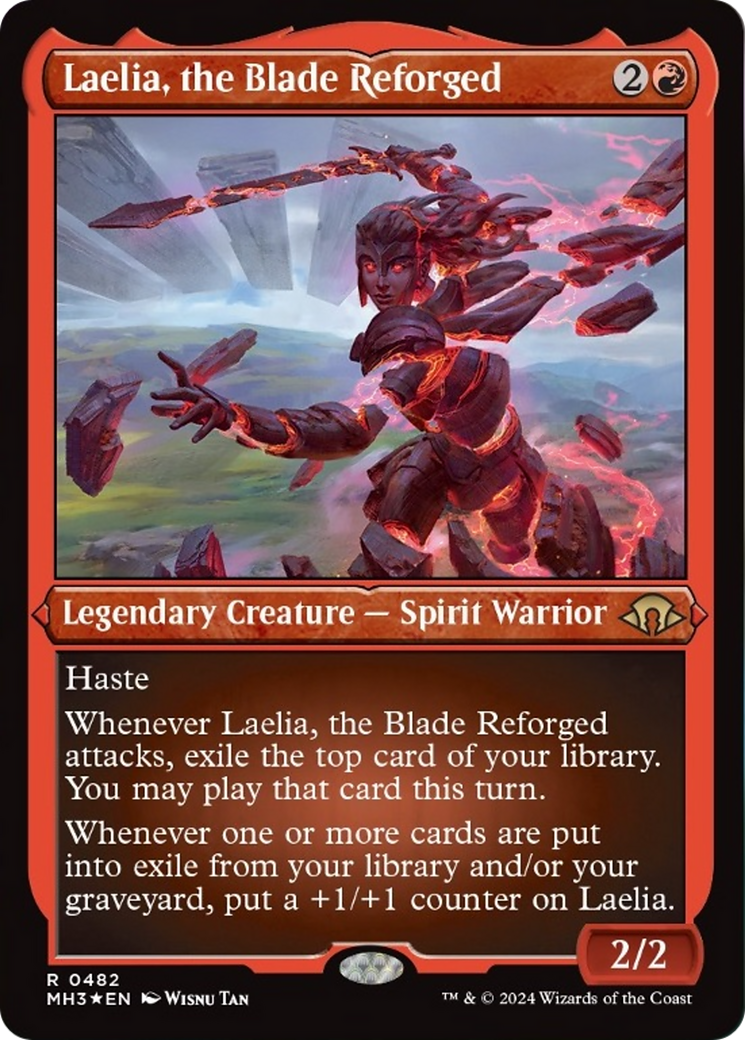 Laelia, the Blade Reforged (Foil Etched) [Modern Horizons 3] | Chromatic Games