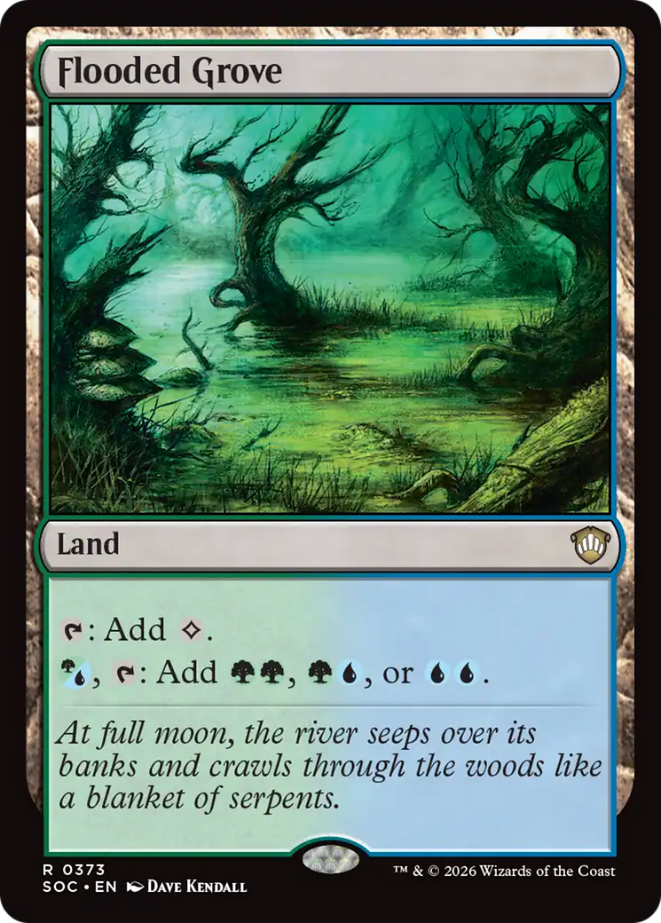 Flooded Grove [Secrets of Strixhaven Commander] | Chromatic Games