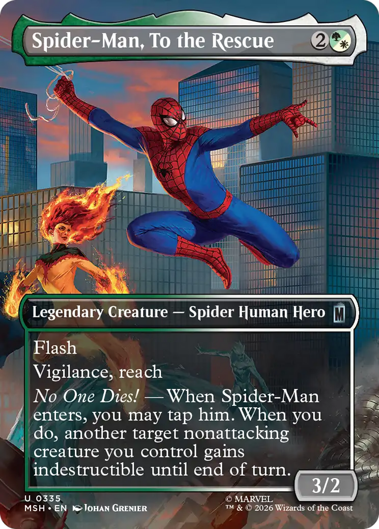 Spider-Man, To the Rescue (Borderless) [Marvel Super Heroes] | Chromatic Games