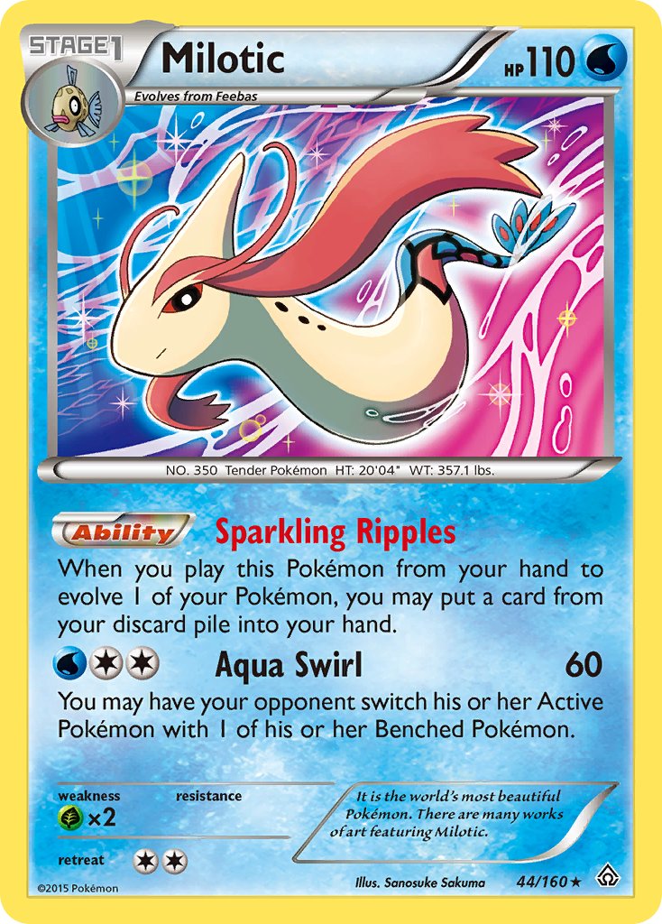 Milotic (44/160) (Theme Deck Exclusive) [XY: Primal Clash] | Chromatic Games