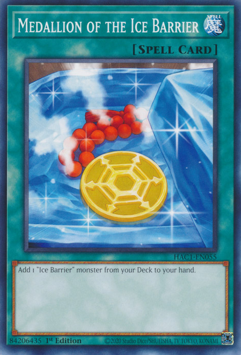Medallion of the Ice Barrier [HAC1-EN055] Common | Chromatic Games