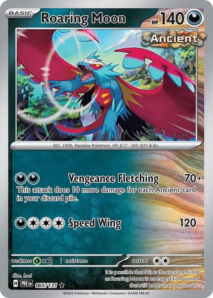 Roaring Moon (065/131) [Scarlet & Violet: Prismatic Evolutions] | Chromatic Games