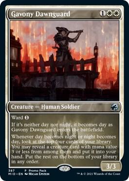 Gavony Dawnguard 387 (Promo Pack: Innistrad: Midnight Hunt)  - Foil | Chromatic Games