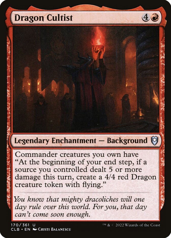 Dragon Cultist 170 (Commander Legends: Battle for Baldur's Gate)  - Foil | Chromatic Games