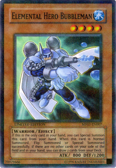 Elemental Hero Bubbleman [MF03-EN007] Parallel Rare | Chromatic Games