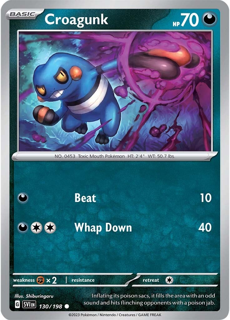 Croagunk (130/198) [Scarlet & Violet: Base Set] | Chromatic Games