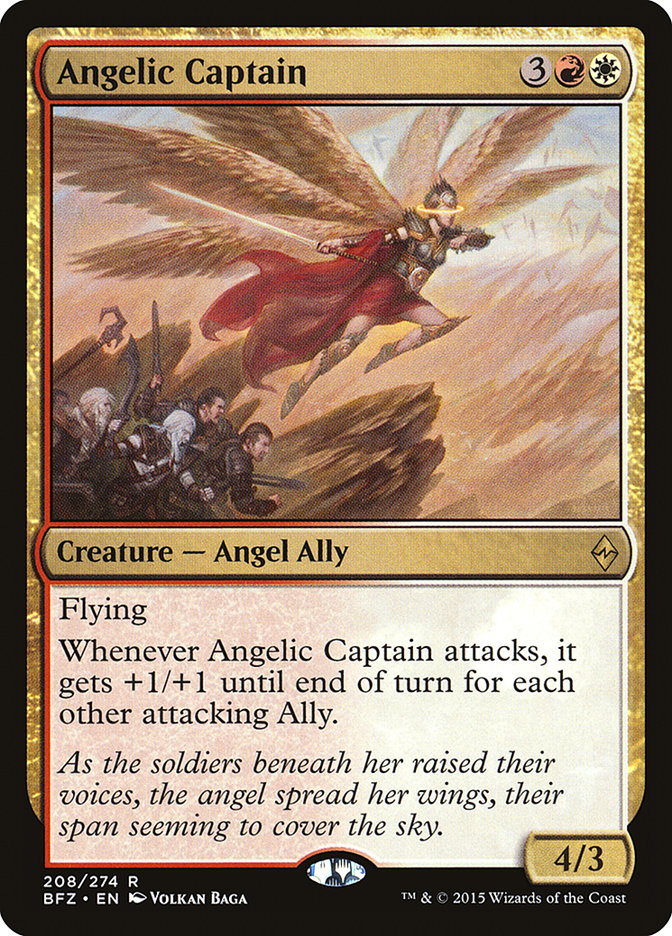 Angelic Captain 208/274 (Battle for Zendikar)  | Chromatic Games