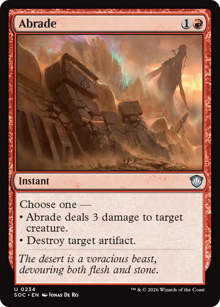 Abrade [Secrets of Strixhaven Commander] | Chromatic Games