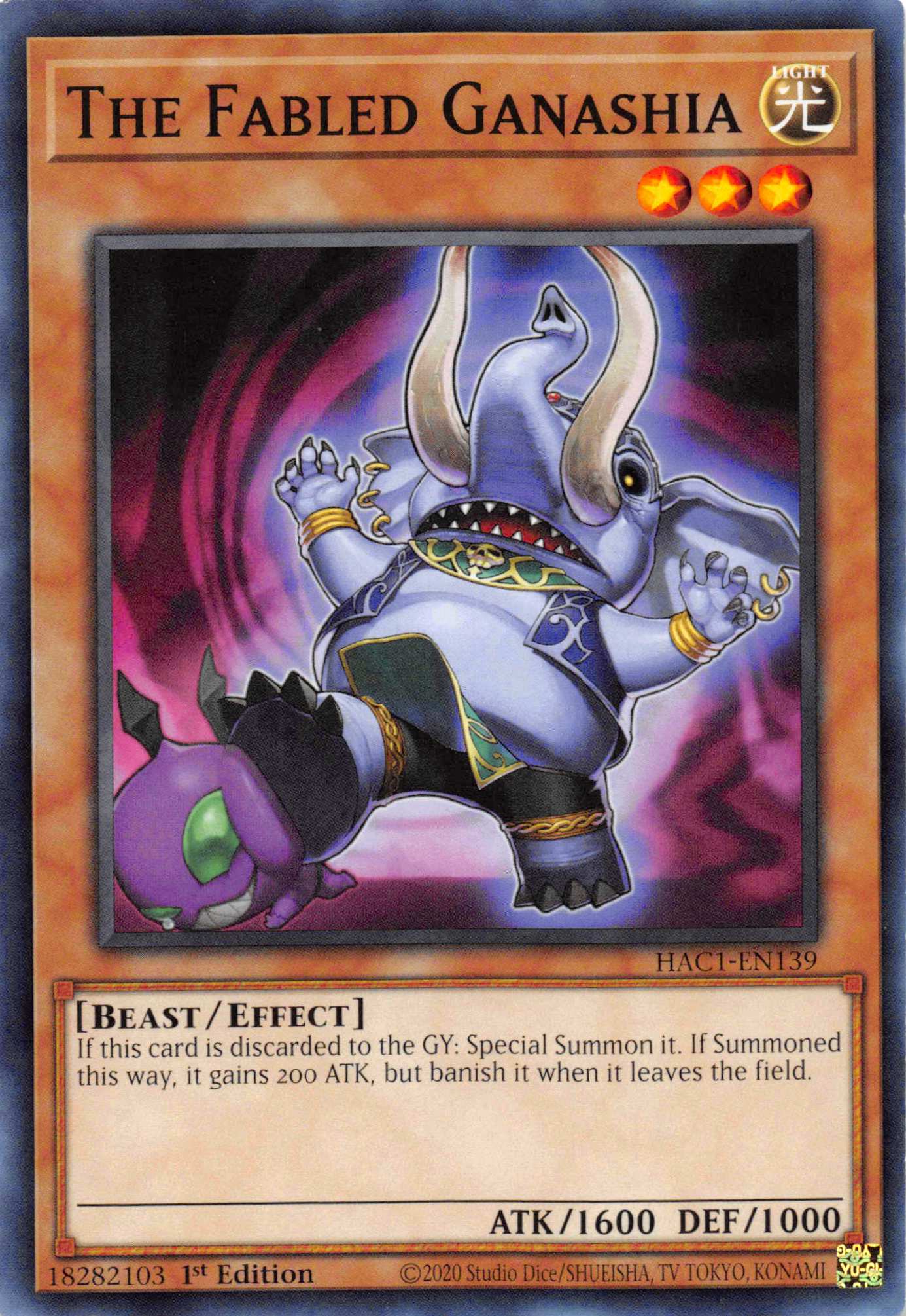 The Fabled Ganashia [HAC1-EN139] Common | Chromatic Games