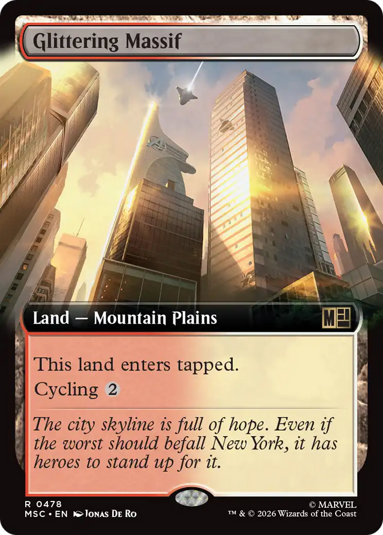 Glittering Massif (Extended Art) [Marvel Super Heroes Commander] | Chromatic Games