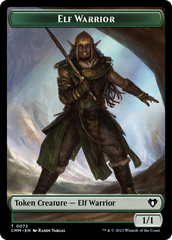 Elf Warrior // Cleric Double-Sided Token [Commander Masters Tokens] | Chromatic Games