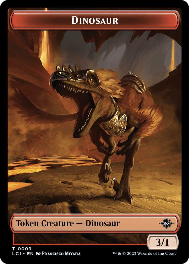 Vampire // Dinosaur (0009) Double-Sided Token [The Lost Caverns of Ixalan Tokens] | Chromatic Games