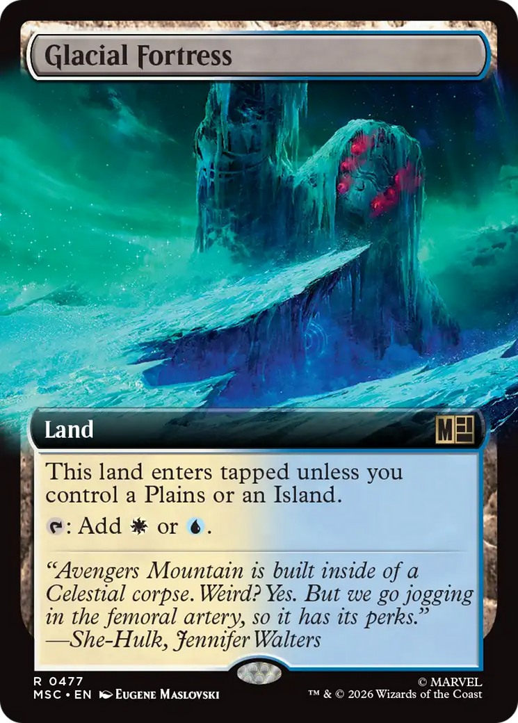 Glacial Fortress (Extended Art) [Marvel Super Heroes Commander] | Chromatic Games