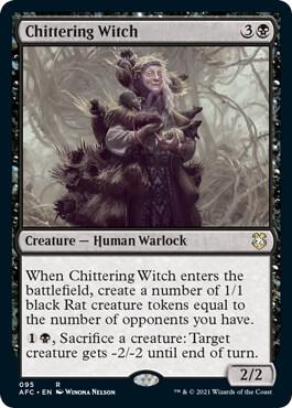 Chittering Witch 95/62 (Commander: Adventures in the Forgotten Realms)  | Chromatic Games