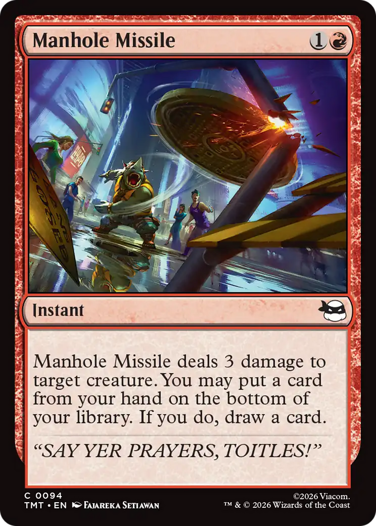Manhole Missile [Teenage Mutant Ninja Turtles] | Chromatic Games
