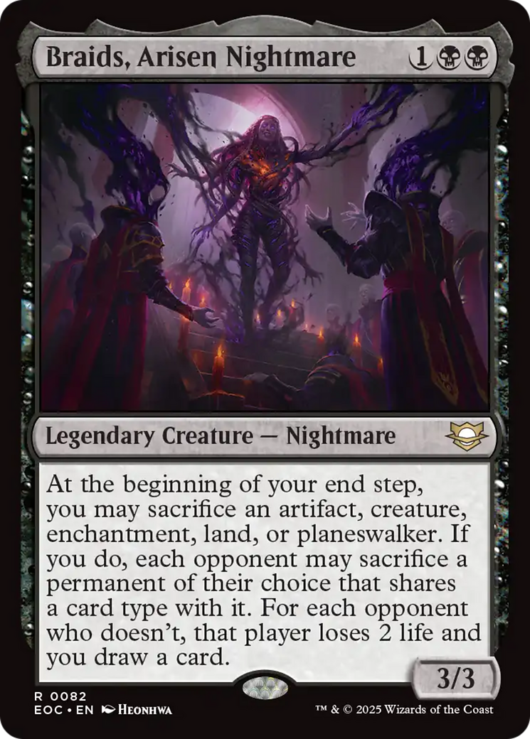 Braids, Arisen Nightmare [Edge of Eternities Commander] | Chromatic Games