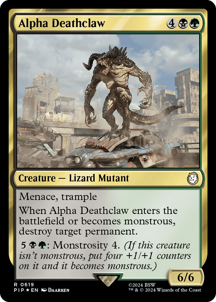 Alpha Deathclaw (Surge Foil) [Fallout] | Chromatic Games