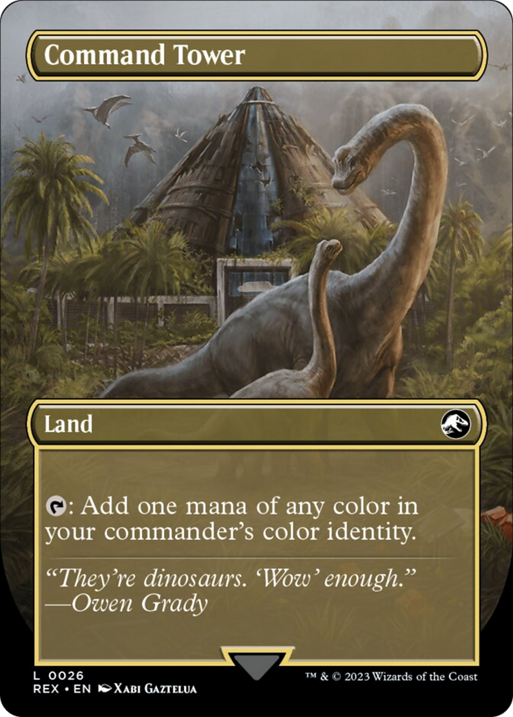 Command Tower // Commander Tower (Borderless) [Jurassic World Collection] | Chromatic Games