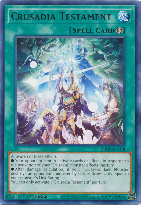 Crusadia Testament [MP20-EN078] Rare | Chromatic Games