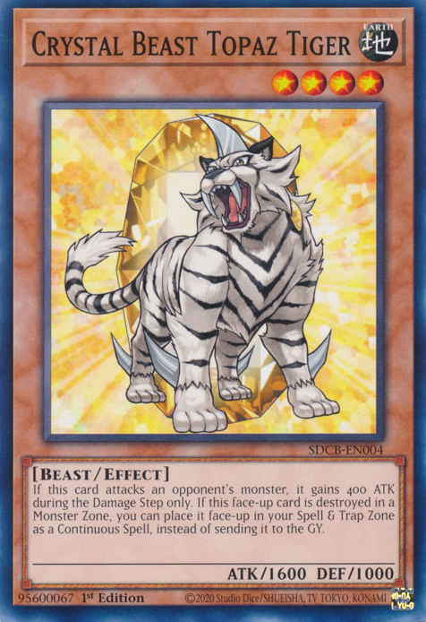 Crystal Beast Topaz Tiger [SDCB-EN004] Common | Chromatic Games