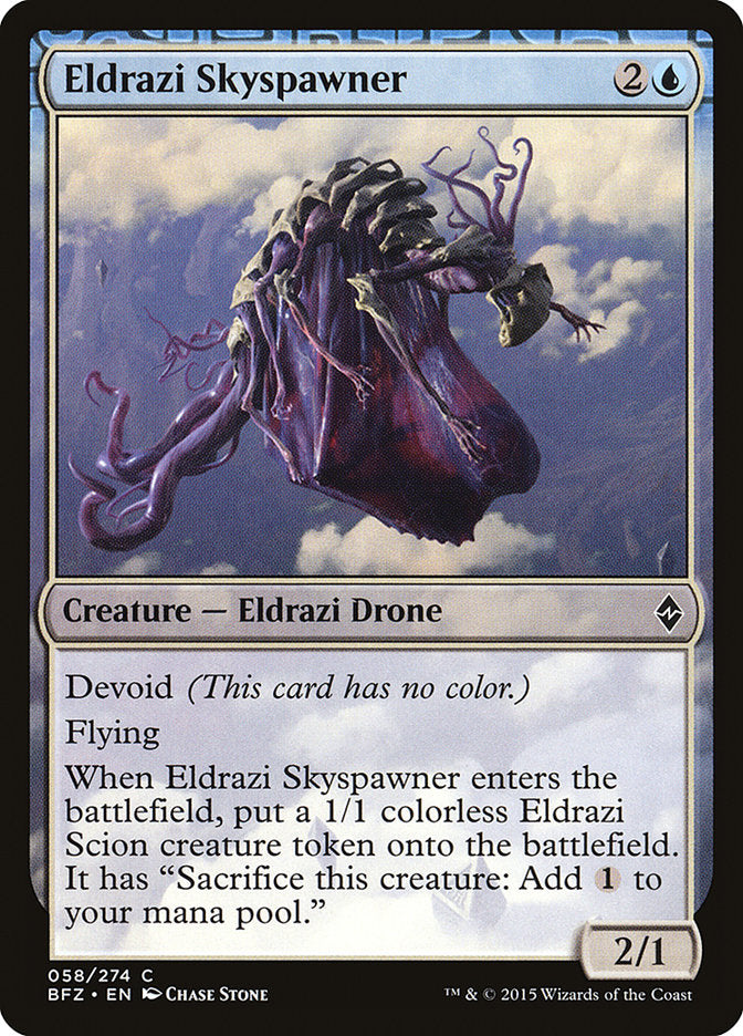 Eldrazi Skyspawner 58/274 (Battle for Zendikar)  | Chromatic Games