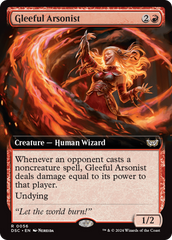 Gleeful Arsonist (Extended Art) [Duskmourn: House of Horror Commander] | Chromatic Games