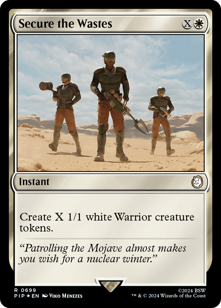 Secure the Wastes (Surge Foil) [Fallout] | Chromatic Games