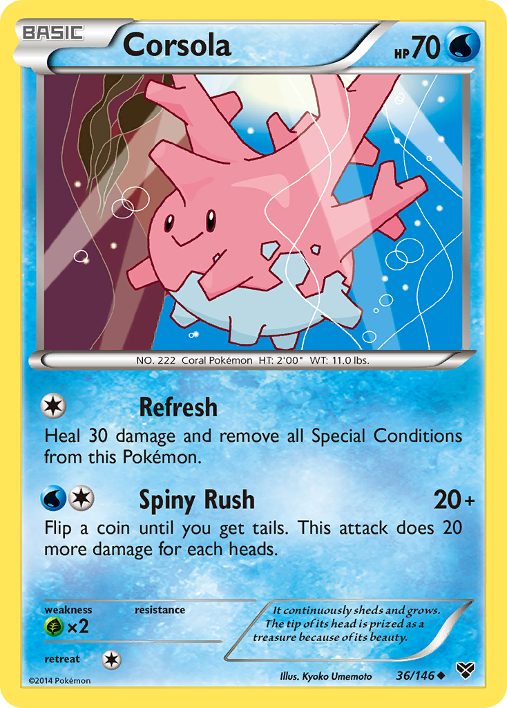 Corsola (36/146) [XY: Base Set] | Chromatic Games