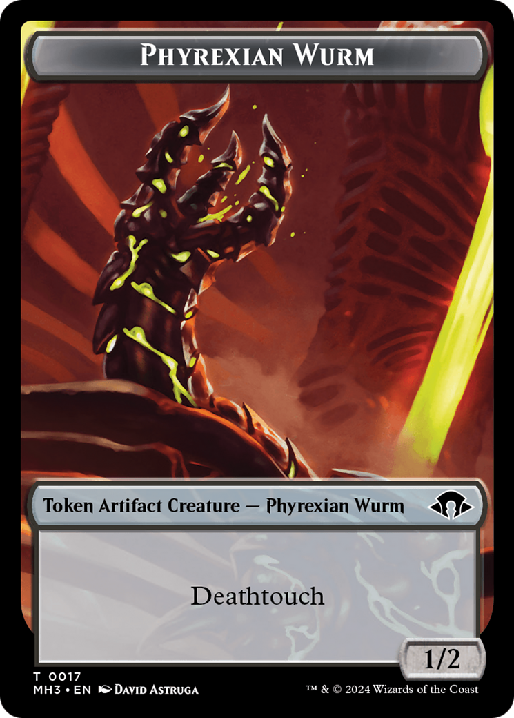 Phyrexian Wurm Token (0017) [Modern Horizons 3 Tokens] | Chromatic Games