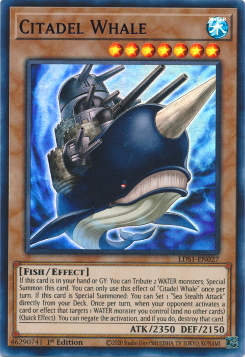 Citadel Whale (Blue) [LDS1-EN027] Ultra Rare | Chromatic Games