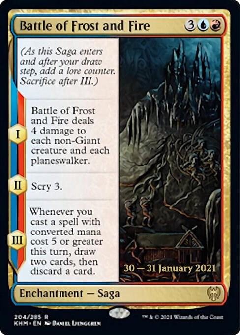 Battle of Frost and Fire 204s/1 (Prerelease Cards)  - Foil | Chromatic Games