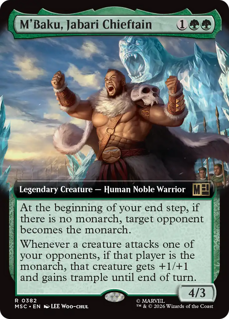 M'Baku, Jabari Chieftain (Extended Art) [Marvel Super Heroes Commander] | Chromatic Games
