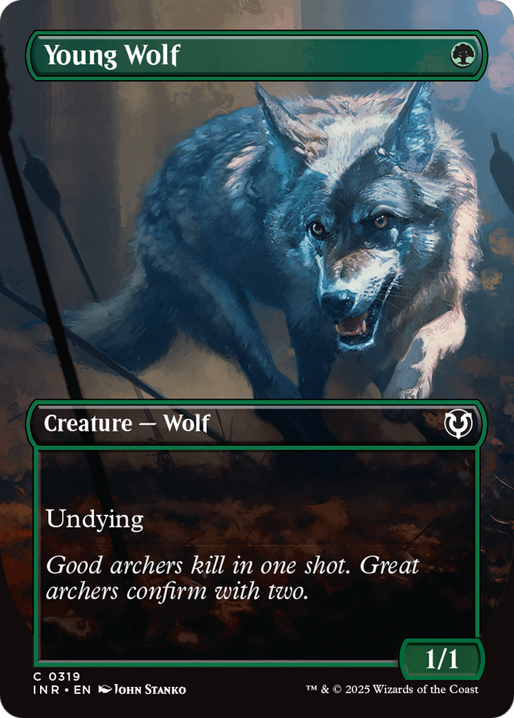 Young Wolf (Borderless) [Innistrad Remastered] | Chromatic Games