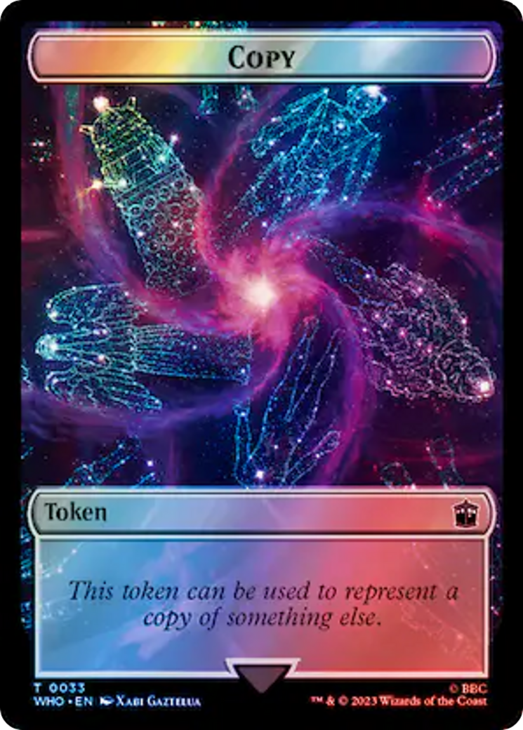 Copy // Mutant Double-Sided Token (Surge Foil) [Doctor Who Tokens] | Chromatic Games